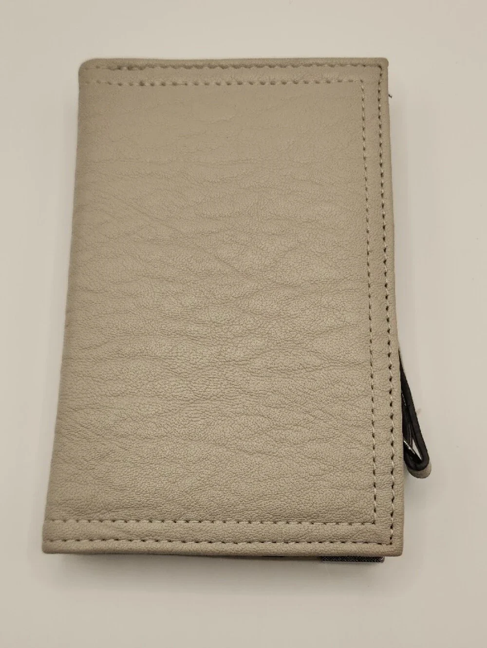 Jessica Simpson Taupe Wallet with Gunmetal Corners